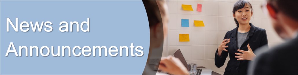 News and Announcements